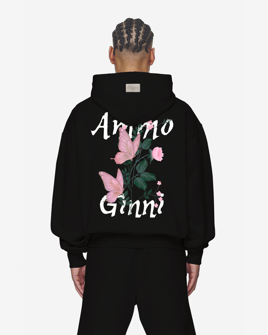 AMMO GINNI BUTTERFLY HOODIE BLACK