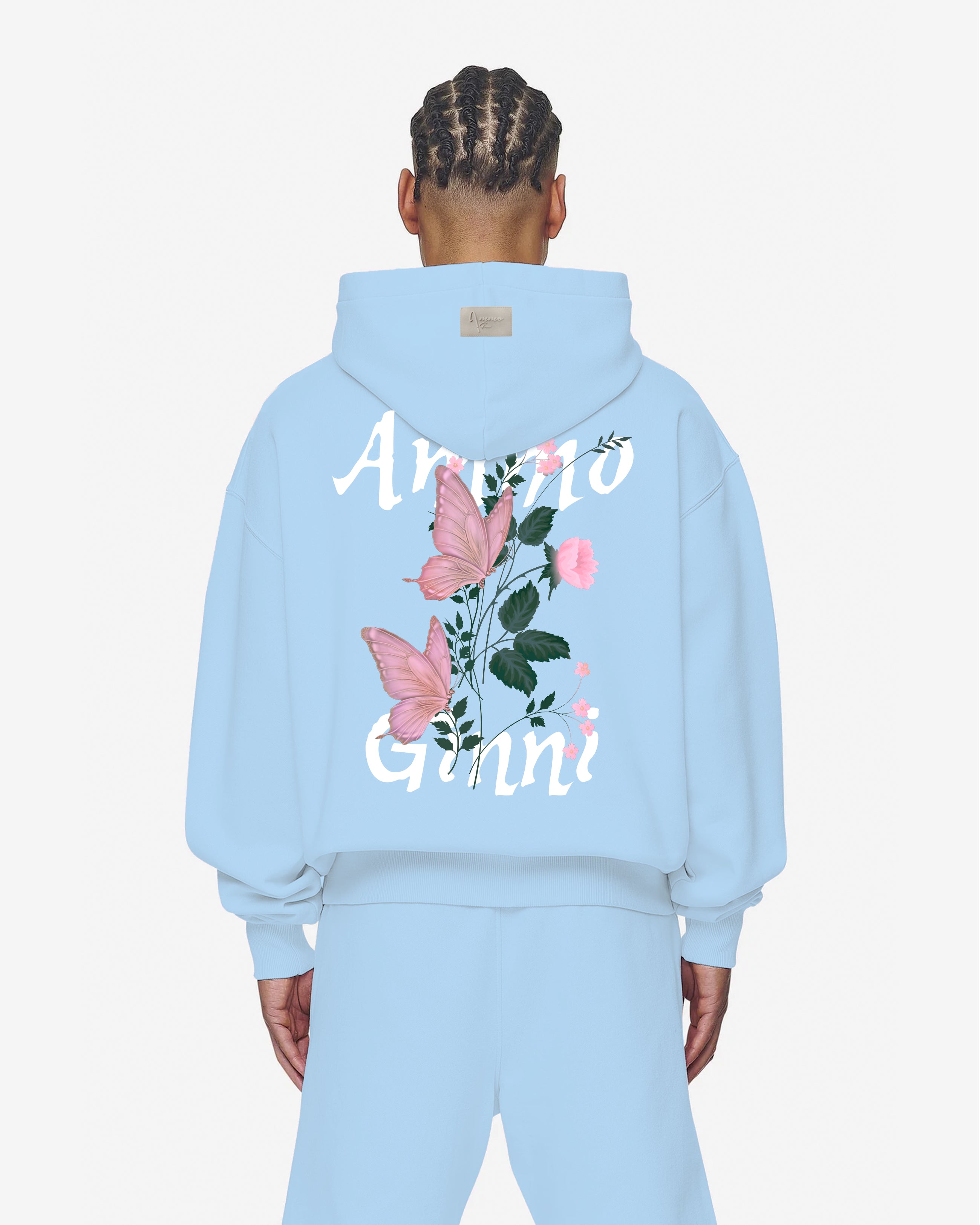 AMMO GINNI BUTTERFLY HOODIE BABYBLUE