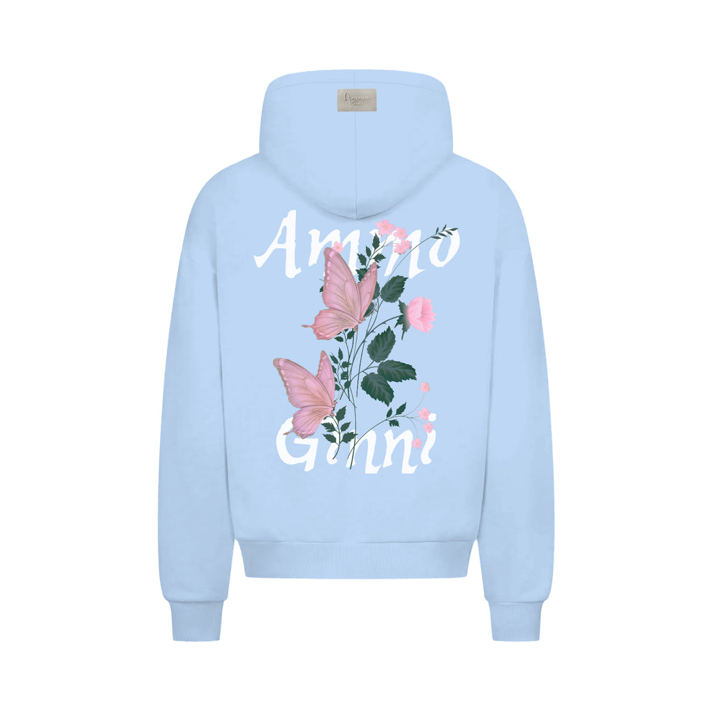 AMMO GINNI BUTTERFLY HOODIE BABYBLUE