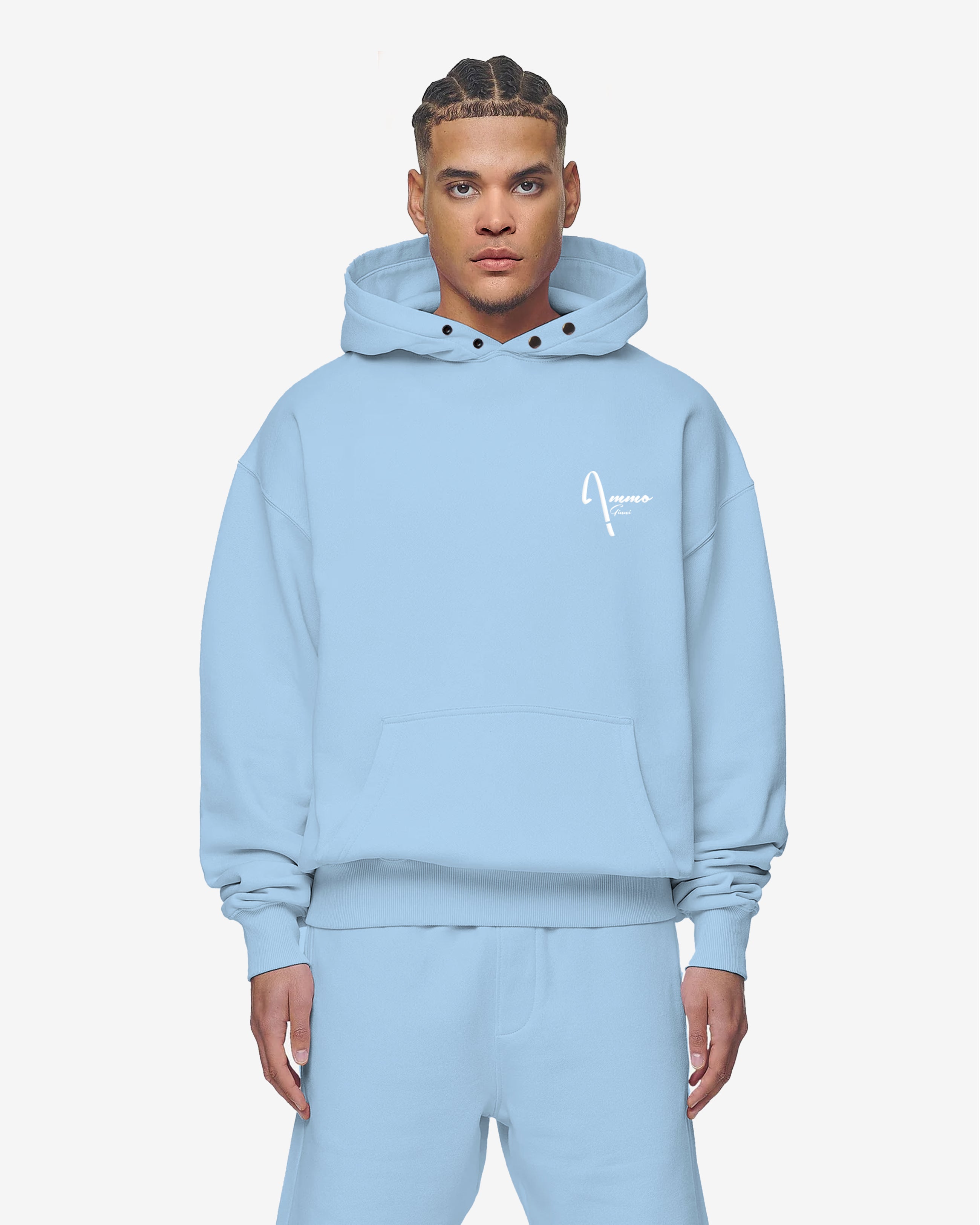 AMMO GINNI BUTTERFLY HOODIE BABYBLUE