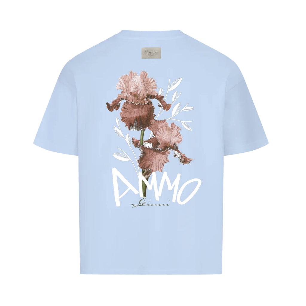 AMMO GINNI FLOWER TEE BABYBLUE