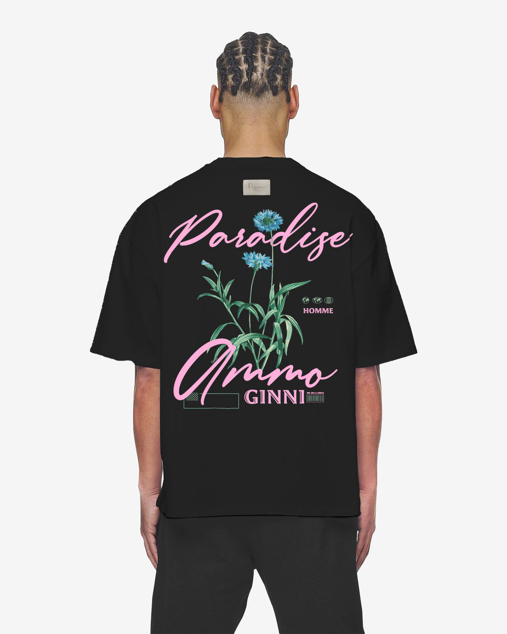AMMO GINNI PARADISE TEE BLACK