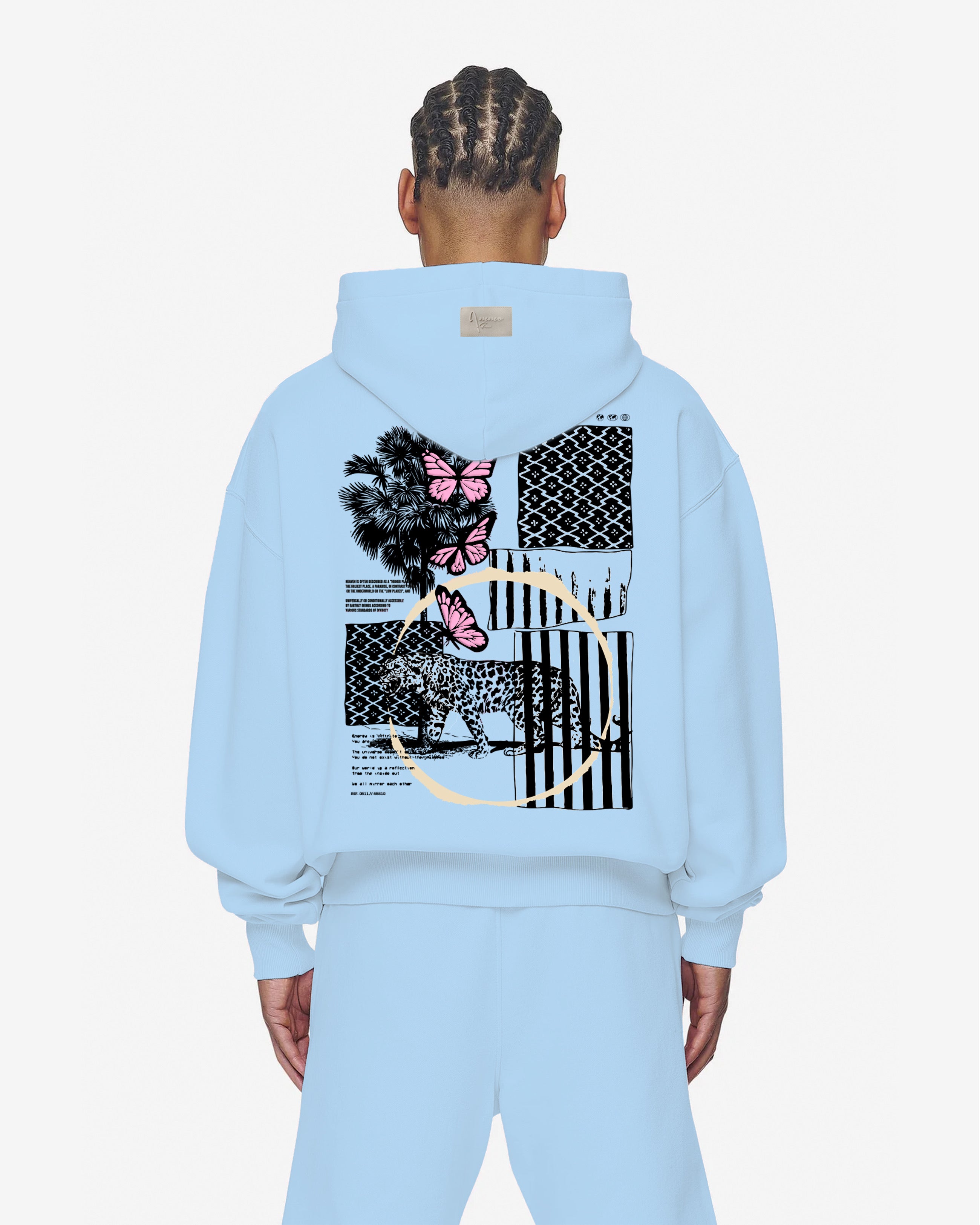 AMMO GINNI SAFARI HOODIE BABYBLUE