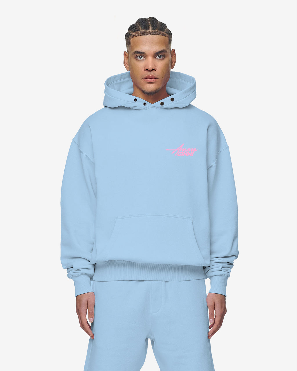 AMMO GINNI SAFARI HOODIE BABYBLUE